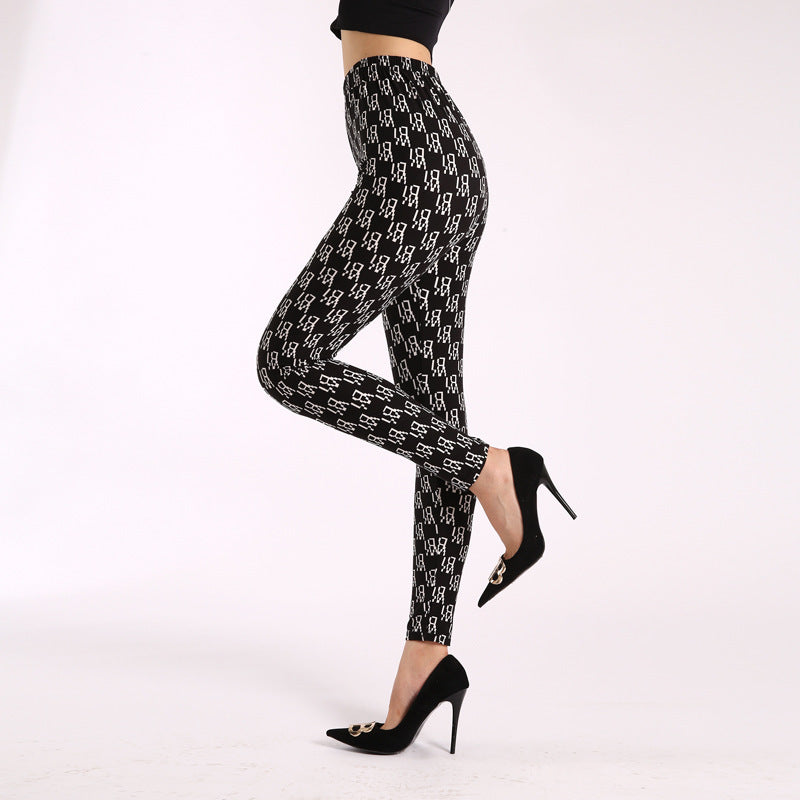 Autumn Bloom High-Waist Leggings