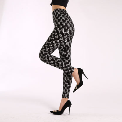 Autumn Bloom High-Waist Leggings