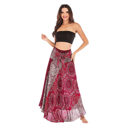 Lightweight Two-Way Vacation Midi Skirt