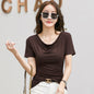 Women's Short-sleeved T-shirt With Pile Collar  Short sleeve t-shirts Sculptify™