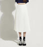 Classic Mid-Length Slim Pleated Skirt