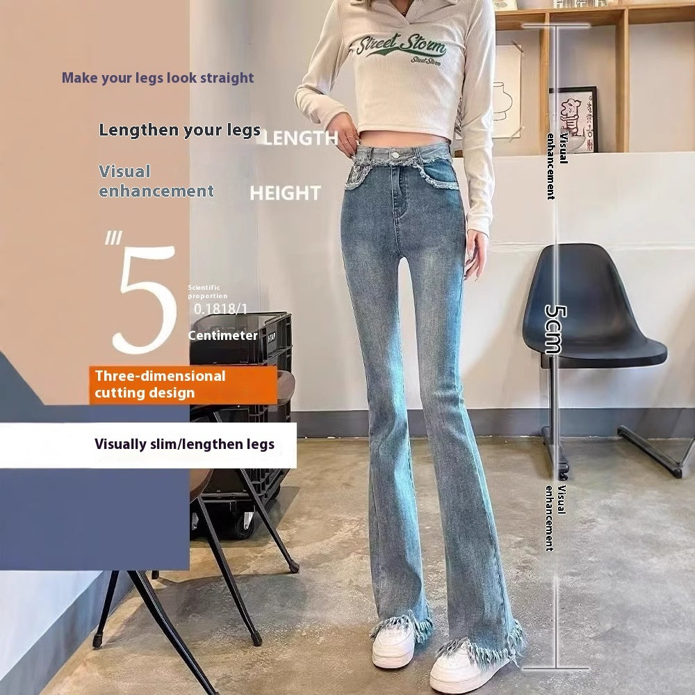 Light Color Bell Bottom Jeans