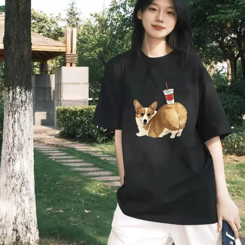 Womens Loose-fitting Crew-neck Short-sleeve T-shirt  Short sleeve t-shirts Sculptify™