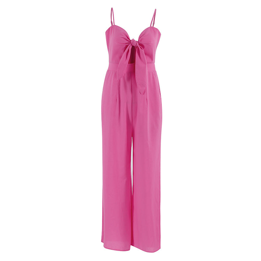 Sling Wide-leg Jumpsuit Women's Fashion Casual Loose Bodysuit - Sculptify™