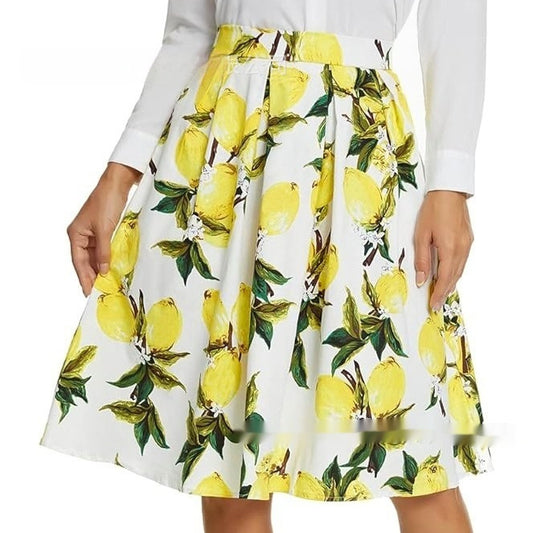 Feminine Vintage Style Flower Skirt