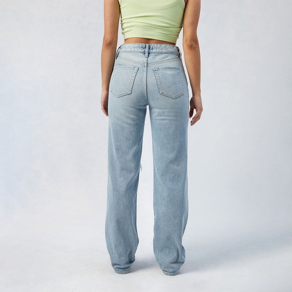 PleatPerfect Cotton Flare Jeans