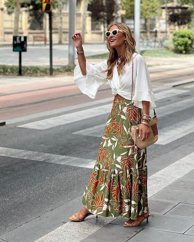 Women’s Holiday Casual Print Skirt