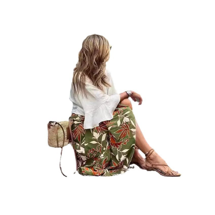 Women’s Holiday Casual Print Skirt