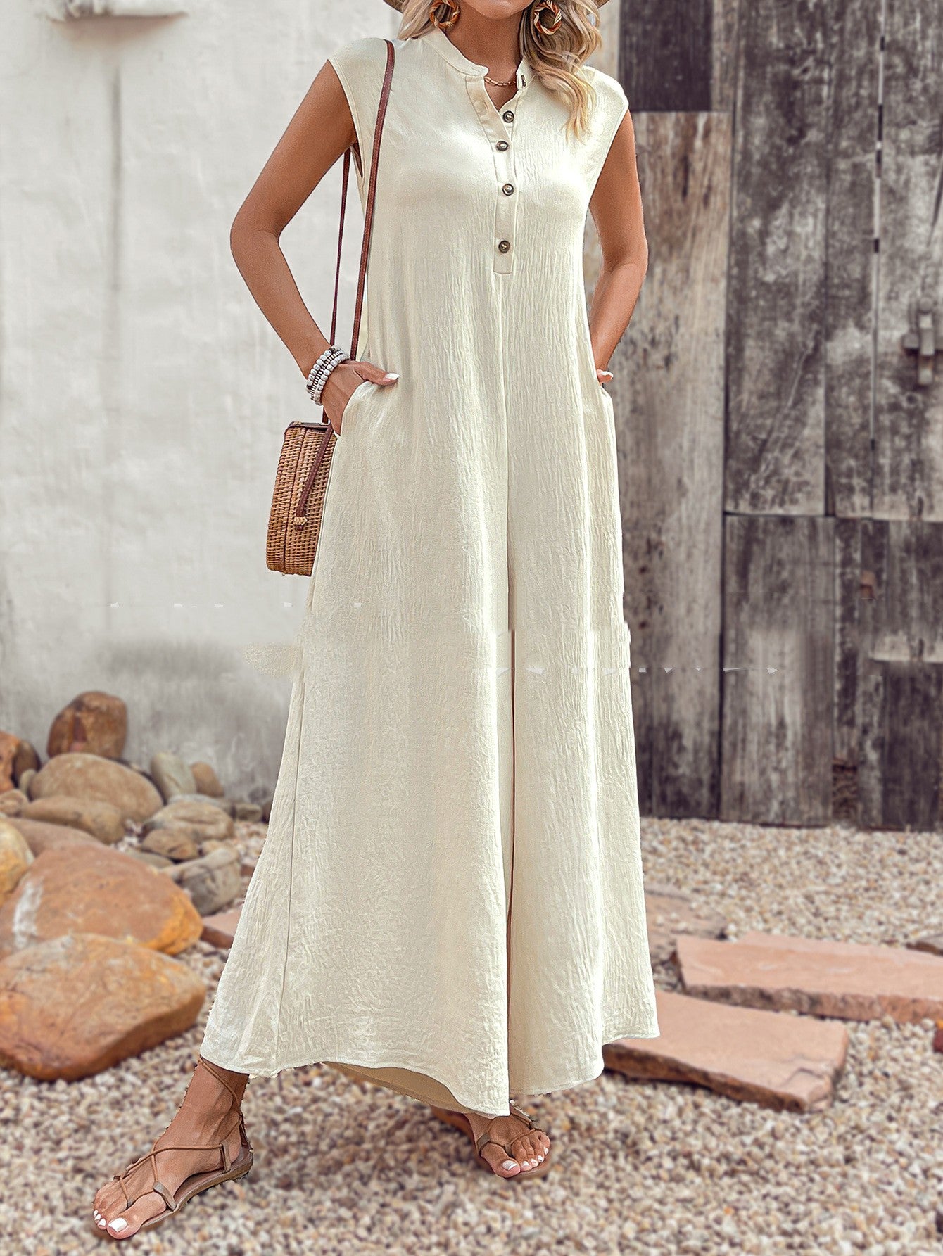 Women's Versatile Casual Solid Color Jumpsuit - Sculptify™