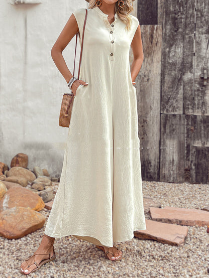 Women's Versatile Casual Solid Color Jumpsuit - Sculptify™