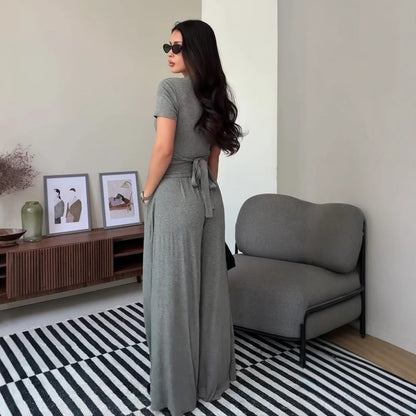 Womens Cozy And Minimalist Casual Two-Piece Set  Sets Sculptify™
