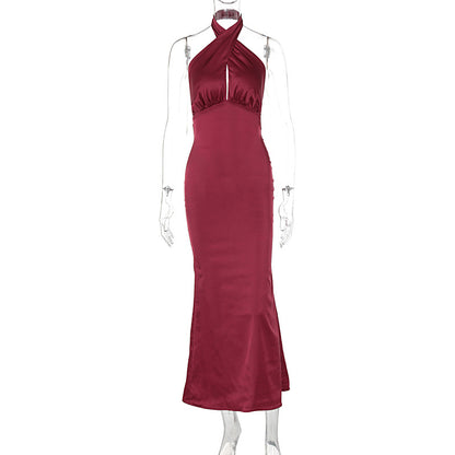 Summer Fashion Elegant Backless Sleeveless Dress - Sculptify™