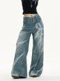 Trendy Bowknot Wide Jeans