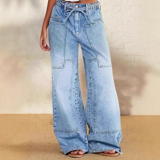 Vintage Blue Wide Pocket Jeans