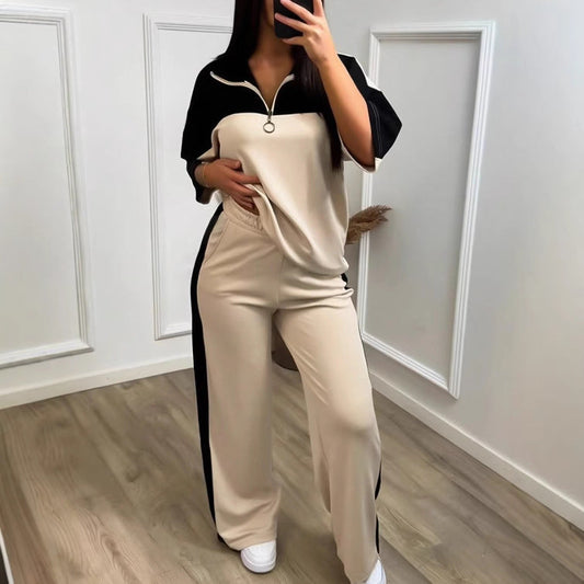 Womens Color-Block Minimalist Casual Chic Sportswear Set  Sets Sculptify™