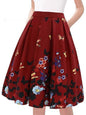 Feminine Vintage Style Flower Skirt
