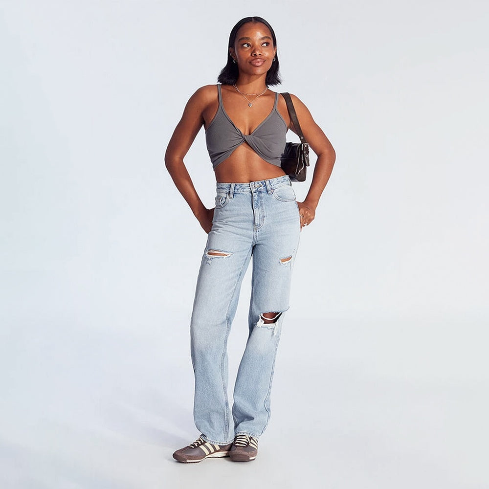PleatPerfect Cotton Flare Jeans