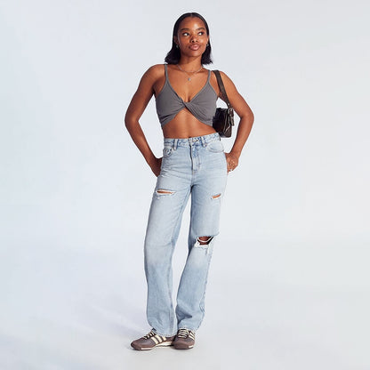 PleatPerfect Cotton Flare Jeans