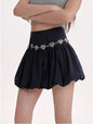 Romantic Fluffy Flower A-Line Skirt
