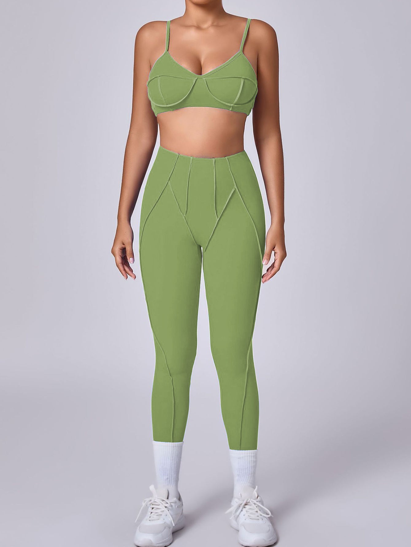 Outer Curve Seam Yoga Leggings
