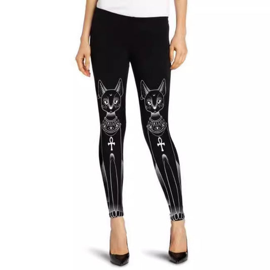 Long-Eared Cat Music Leggings